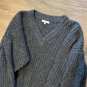 Madewell Gray V neck Sweater